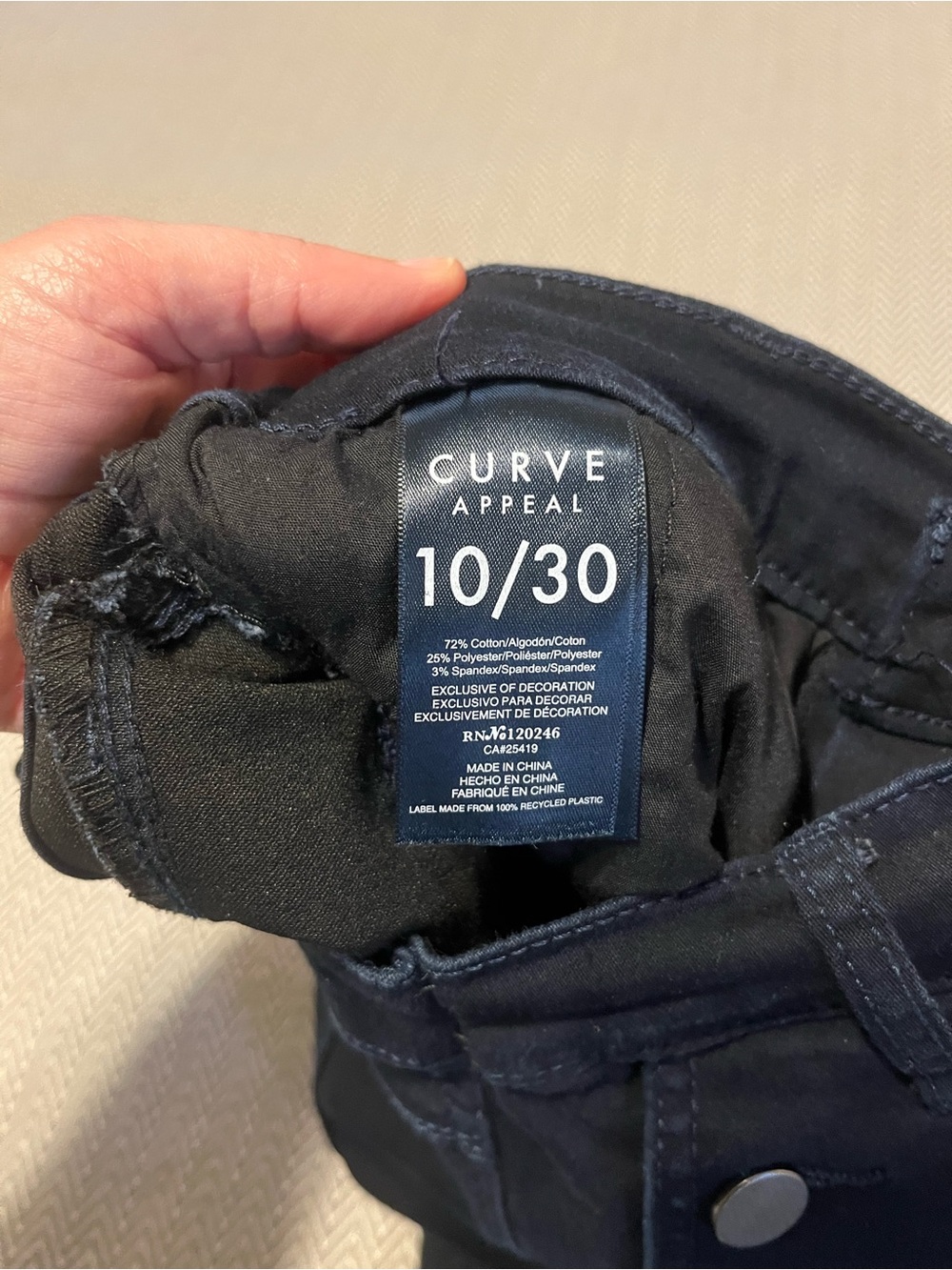 Curve Appeal Dark Indigo Wash Flare Leg Sailor Jeans. Size 10/30. - Picture 6 of 7